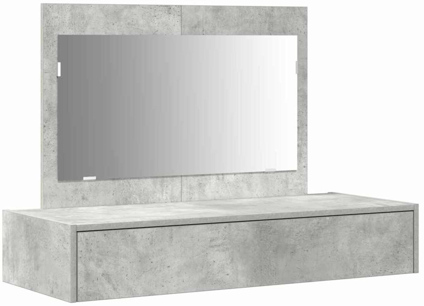 vidaXL Schminktisch mit Schubladen Grau 100 x 40 x 70 cm Holzwerkstoff 865211 Bild 1