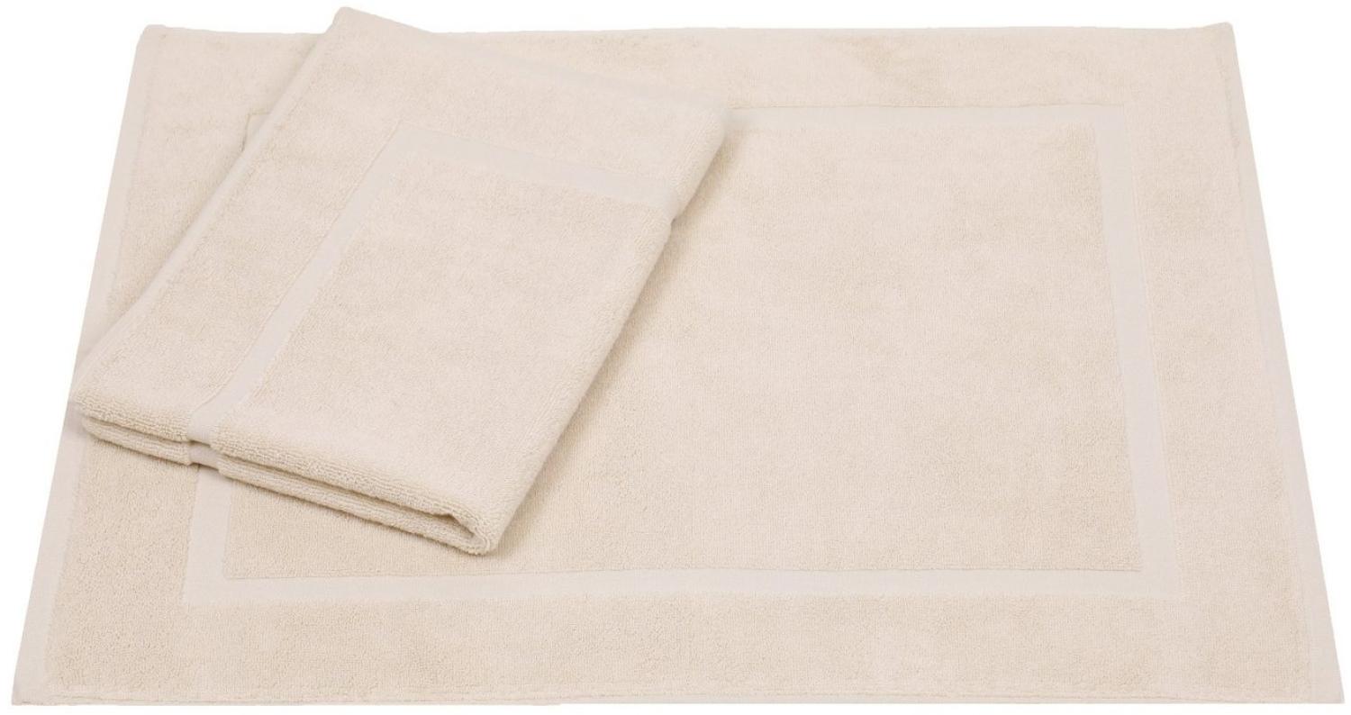 Betz Badematte 2er Set Badvorleger Premium Badematte Badteppich Größe 50x70 cm, beidseitig nutzbar, Baumwolle, Qualität 650g/m² Bild 1