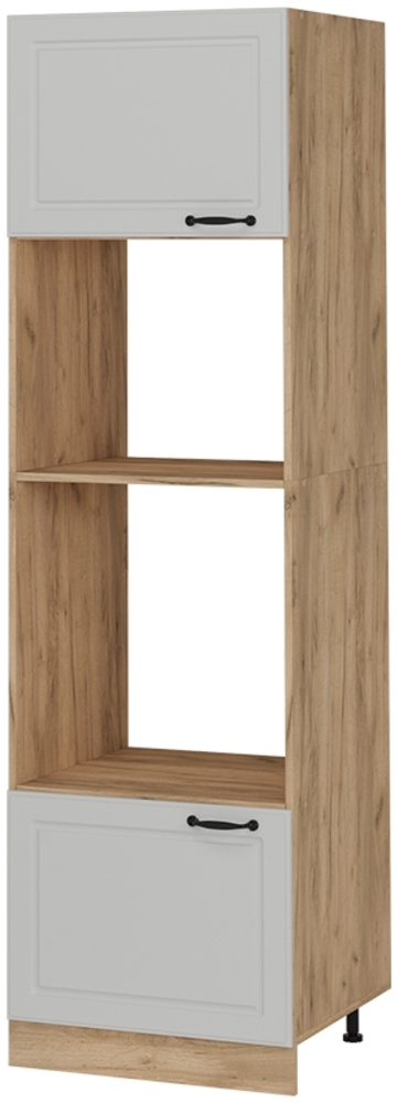 Mikrowellenschrank R-Line Weiß Landhaus 60 cm Vicco Bild 1