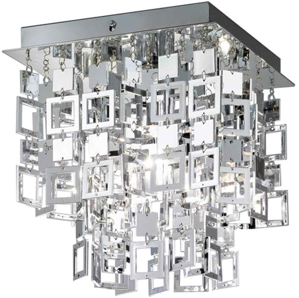 Reality|Trio Deckenleuchte RL149, Deckenlampe, chrom 24x24 cm Bild 1