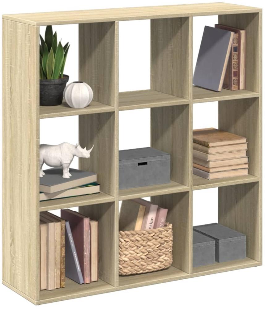 vidaXL Raumteiler-Bücherregal Sonoma-Eiche 102x29x103,5 cm 858041 Bild 1