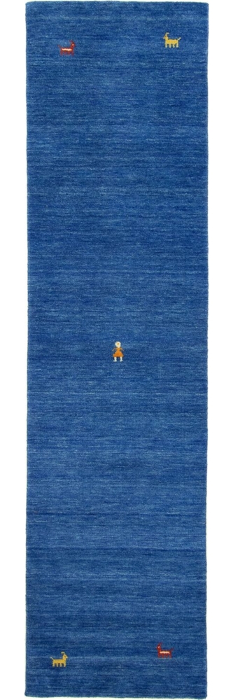 Morgenland Gabbeh Teppich - Indus - Sahara - läufer - 300 x 80 - Blau Bild 1
