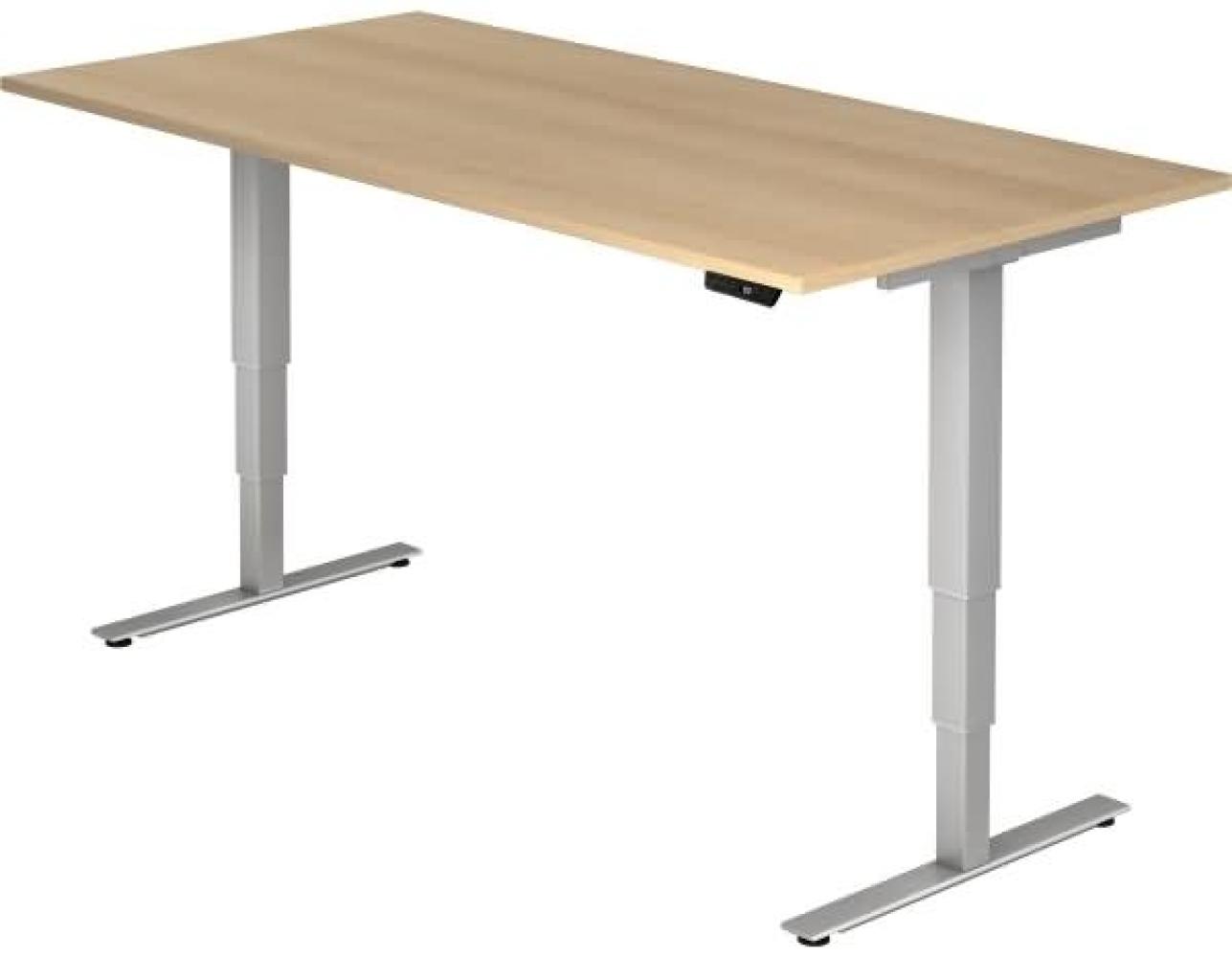 Sitz-Steh-Schreibtisch elektrisch 200x100cm Eiche Bild 1