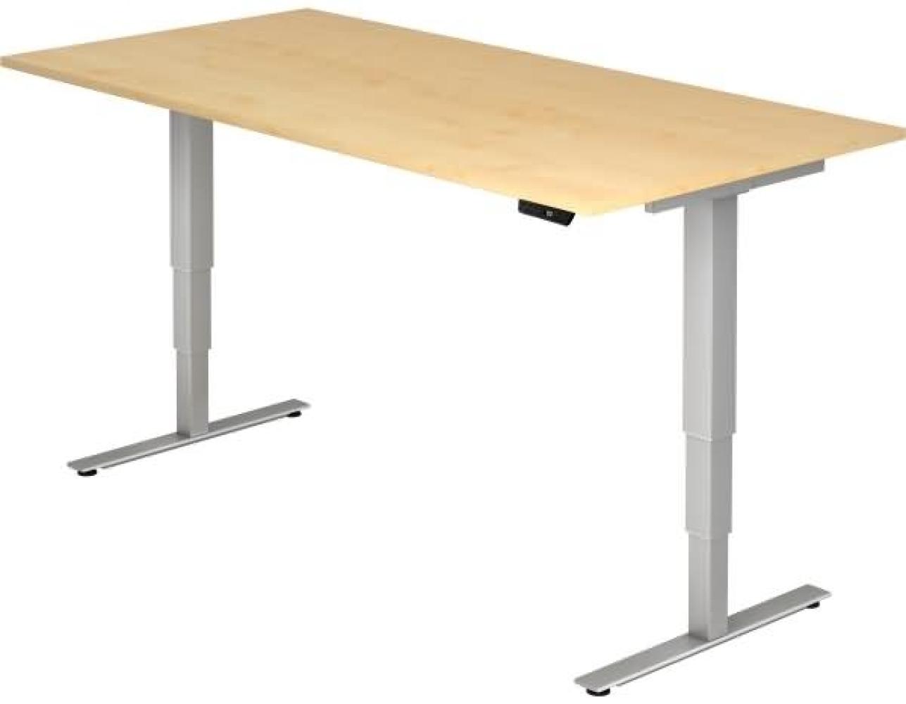 Sitz-Steh-Schreibtisch elektrisch 200x100cm Ahorn Bild 1