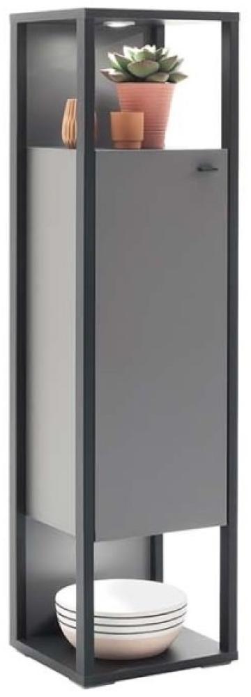 Kleine Vitrine Luxor - Royal Grey / Anthrazit Bild 1