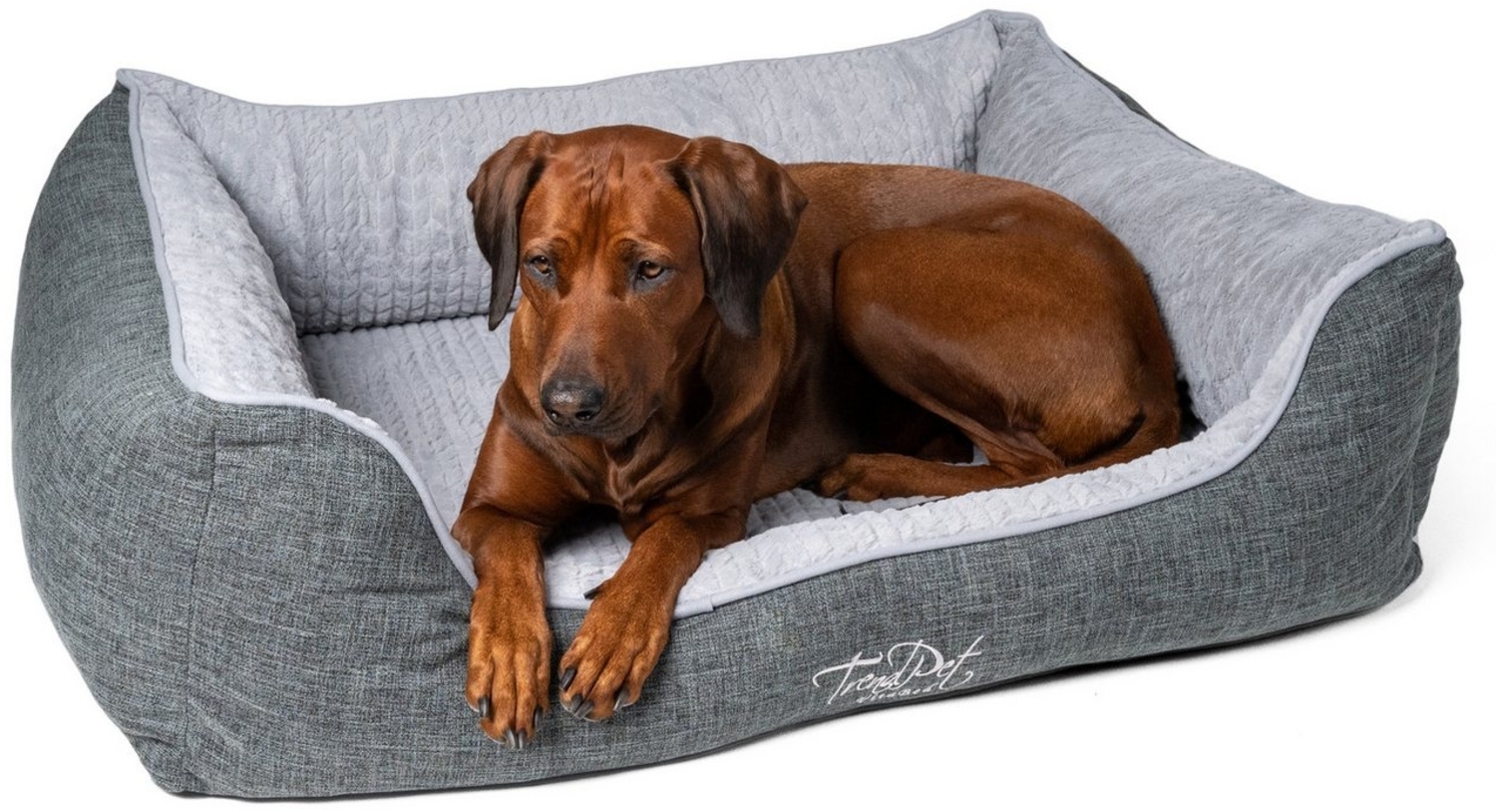 TrendPet Tierbett VitaBed Classic Grau - Orthopädisches Hundebett, 100% Polyester, in verschiedenen Größen erhältlich Bild 1