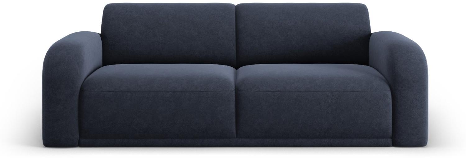 Micadoni Sofa Erin 3-Sitzer Samtstoff Dunkelblau Bild 1