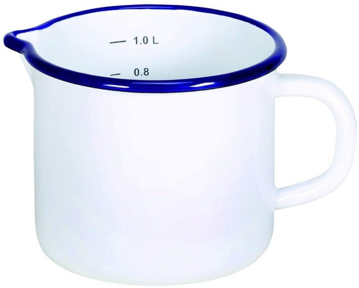 Milchtopf Emaille Kochen Kochtopf Küche Küchenhelfer Kochzubehör Mahlzeit Bild 1