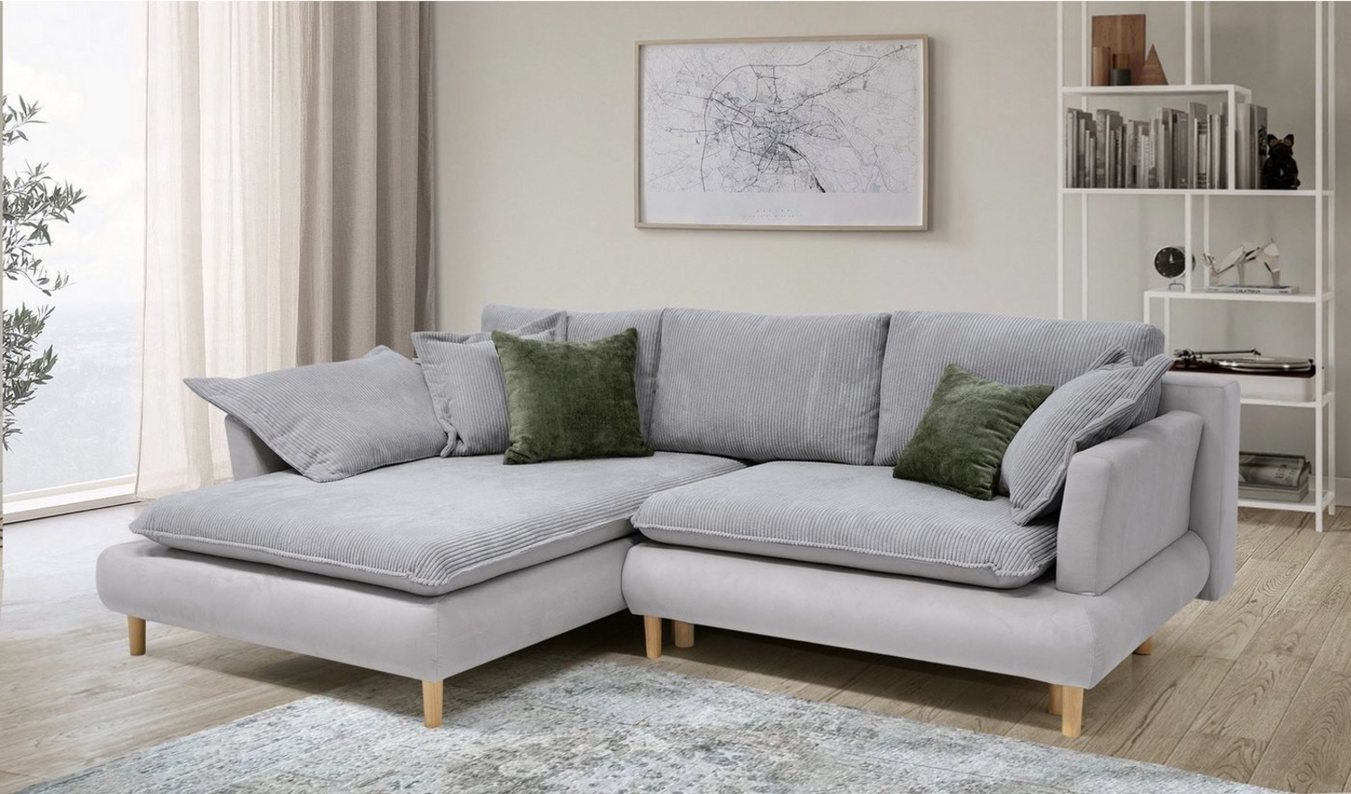 COLLECTION AB Ecksofa Mandela L-Form, mit Bettfunktion und Bettkasten Bild 1