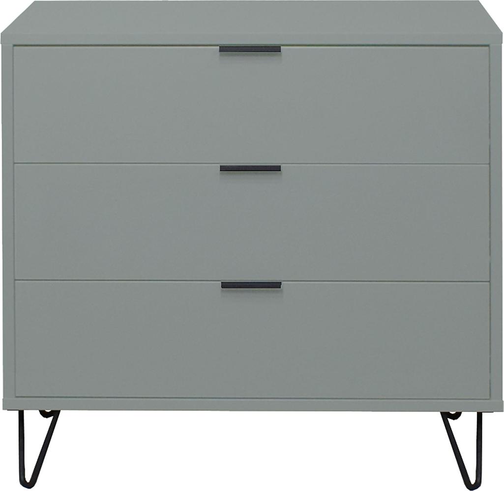 Kommode Erna 81x45x82 Pinie Green matt Lack 14719-D Bild 1