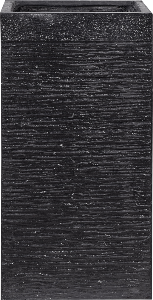 Blumentopf schwarz quadratisch 40 x 40 x 77 cm DION Bild 1