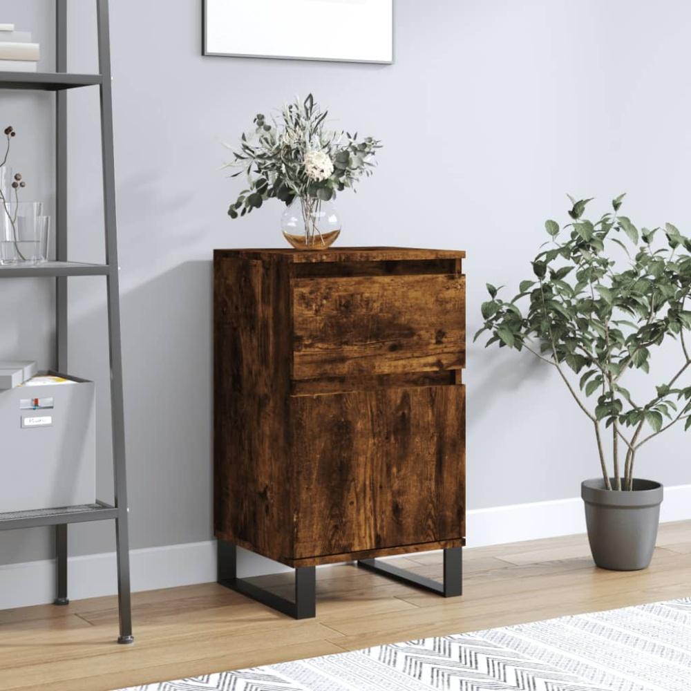 vidaXL Sideboard Räuchereiche 40x35x70 cm Holzwerkstoff 831174 Bild 1