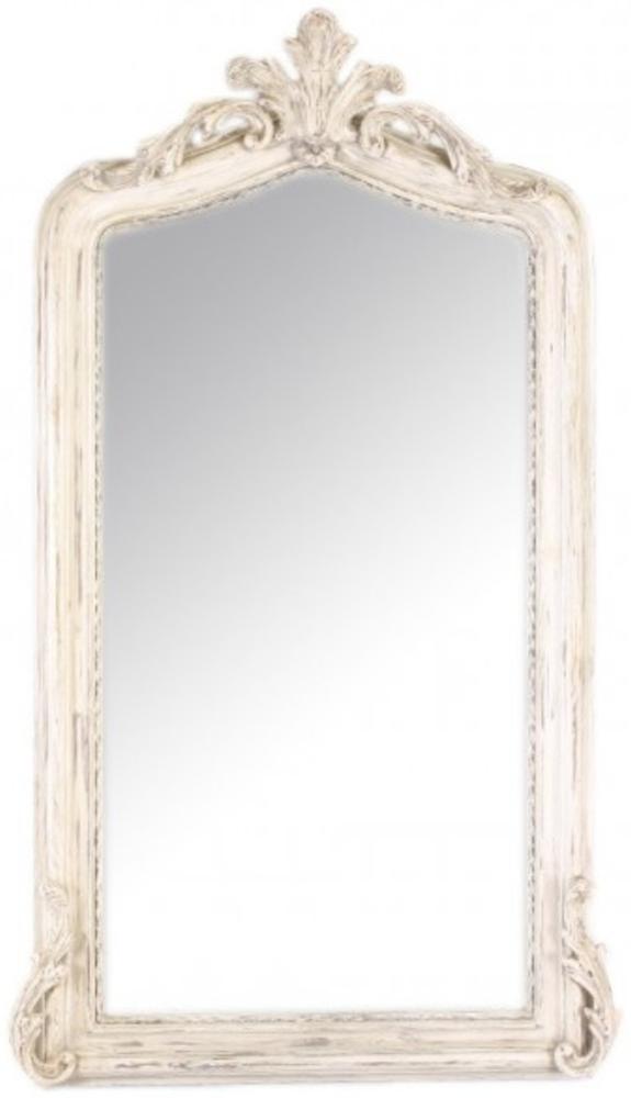 Casa Padrino Luxus Barock Wandspiegel Antik Creme 150 x 75 cm - Massiv und Schwer - Spiegel Bild 1
