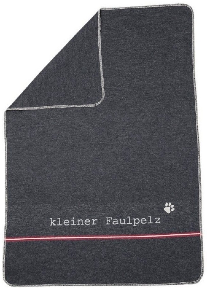 DAVID FUSSENEGGER Tierdecke 'kleiner Faulpelz' 70x90 cm Anthrazit Bild 1