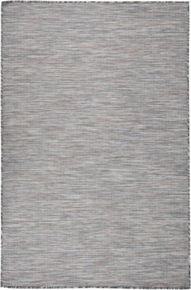 vidaXL Outdoor-Teppich Flachgewebe 120x170 cm Braun und Blau 340816 Bild 1