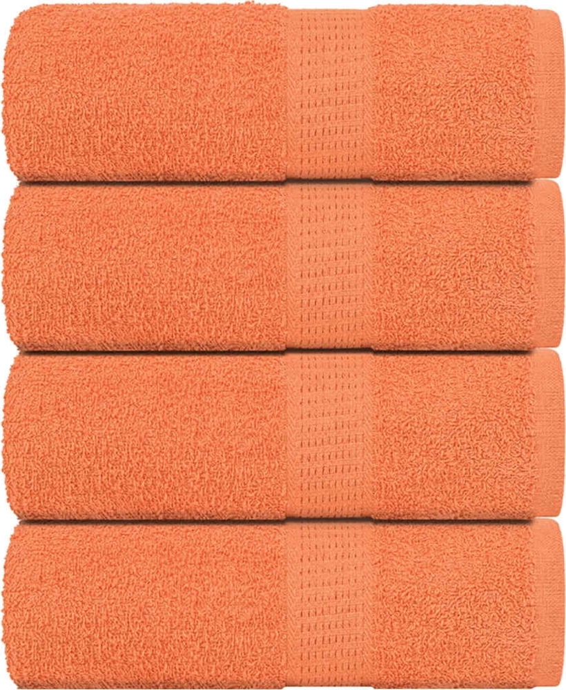 Seiftücher 4 Stk. Orange 30x30 cm 360 g/m² 100% Baumwolle 136897 Bild 1