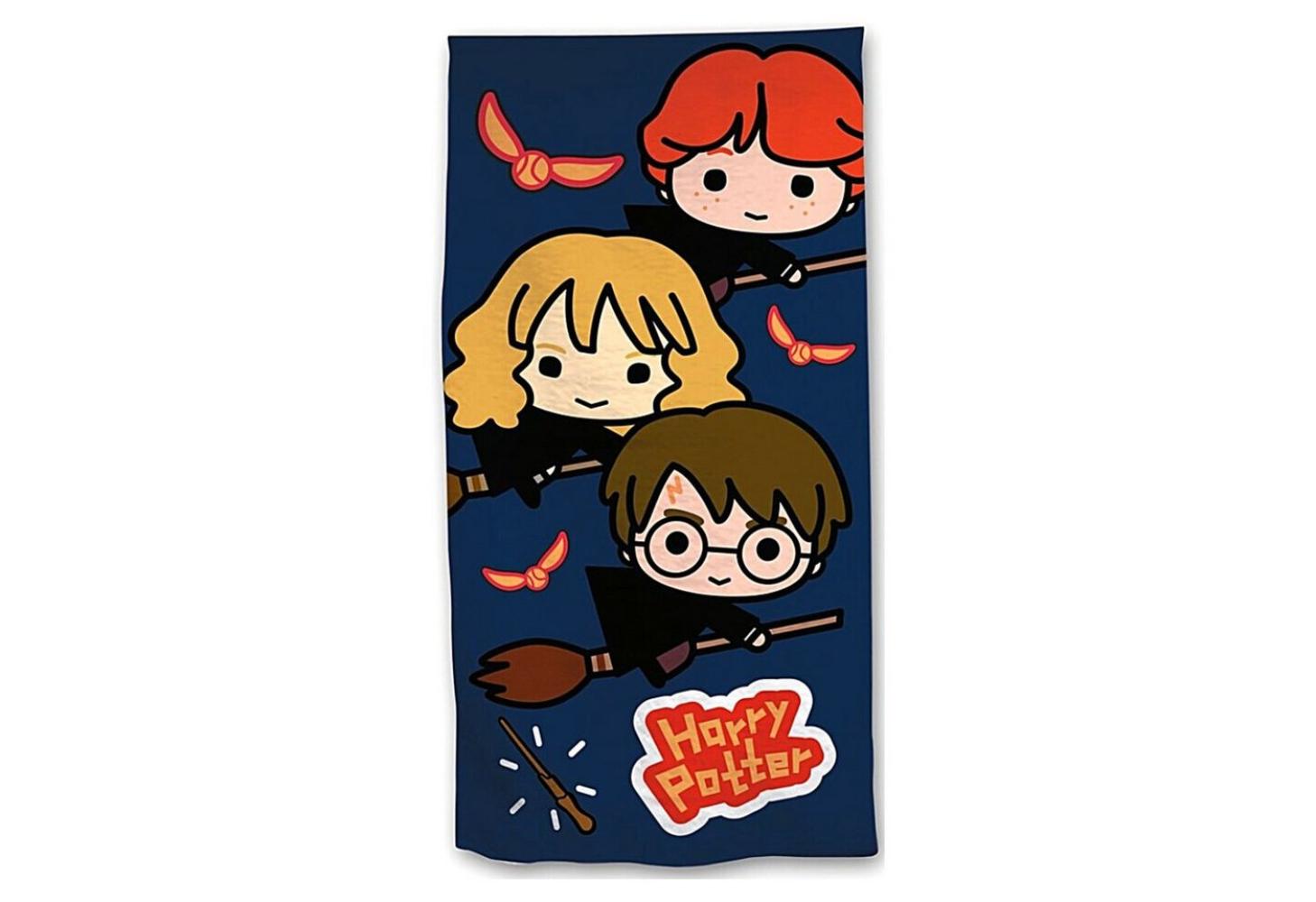 Harry Potter Badetuch, Mikrofaser, Kinder XXL im Cartoon Stil - Strandtuch 70 x 140 cm Bild 1