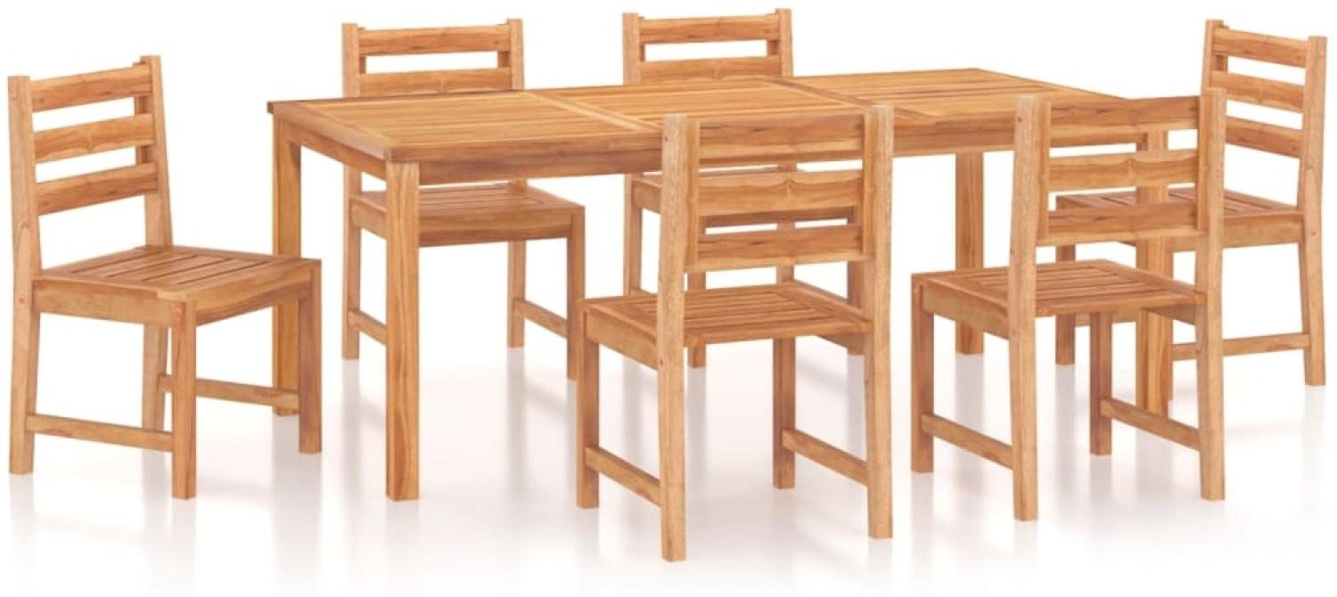 vidaXL 7-tlg. Garten-Essgruppe Massivholz Teak 3157191 Bild 1