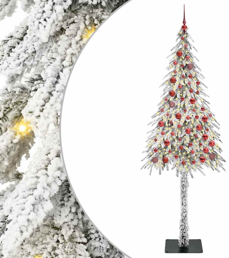 vidaXL Weihnachtsbaum mit 300 LEDs Weiß 210 cm PE und Stahl 3396242 Bild 1