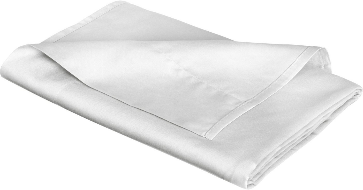 fleuresse Satin Spannbettlaken Colours Übergrößen extra groß 220x260 cm Weiß Bild 1