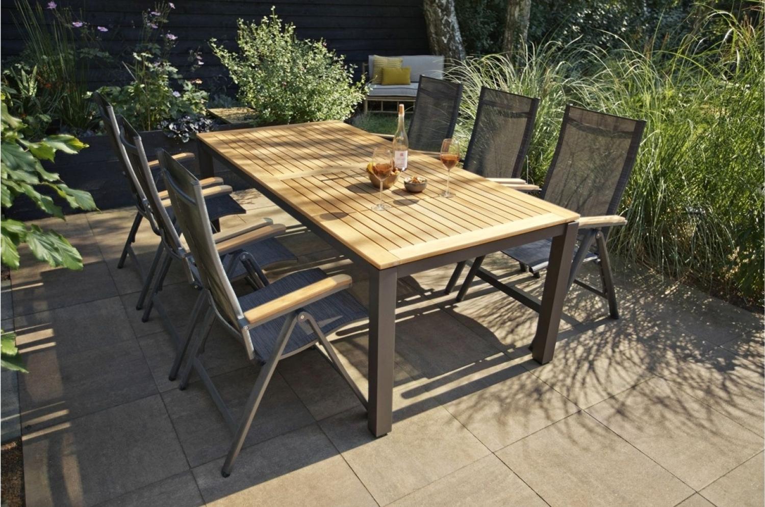 Gartentisch Memphis - Teak Natur - 220x100 cm Bild 1