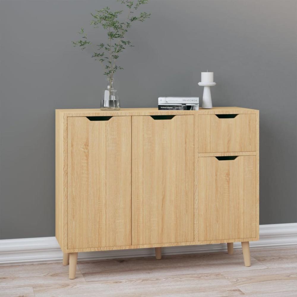 vidaXL Sideboard Sonoma-Eiche 90x30x72 cm Holzwerkstoff 326816 Bild 1