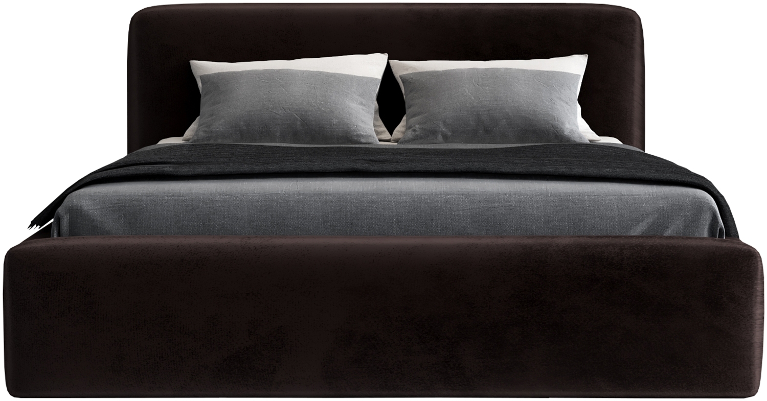 Polsterbett LUMO 120x200 ohne Matratze mit Bettkasten und Lattenrost. Farbe: Espresso 6 Bild 1