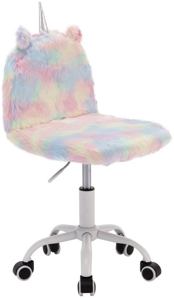 WAHSON OFFICE CHAIRS Kinderstuhl Schreibtischstuhl Bunte Kunstpelz Weiche Bild 1