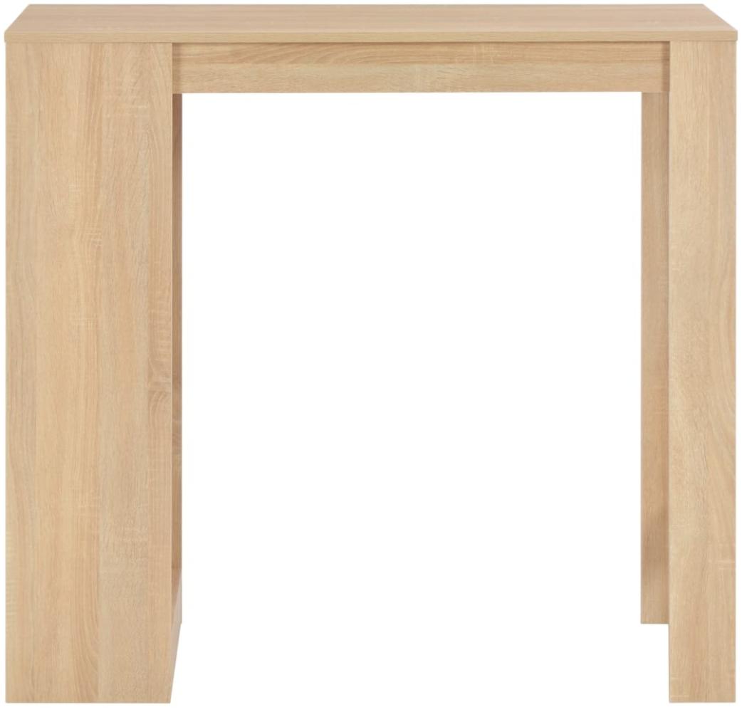 vidaXL Bartisch mit Regal Eichenbraun 110x50x103 cm 280213 Bild 1