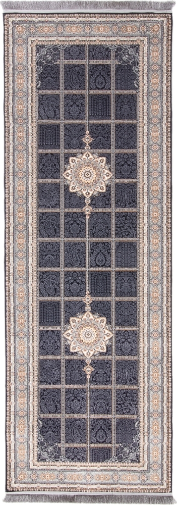 Morgenland Orientalischer Webteppich - Eastern Elegance - läufer - 400 x 100 - Dunkelblau Bild 1