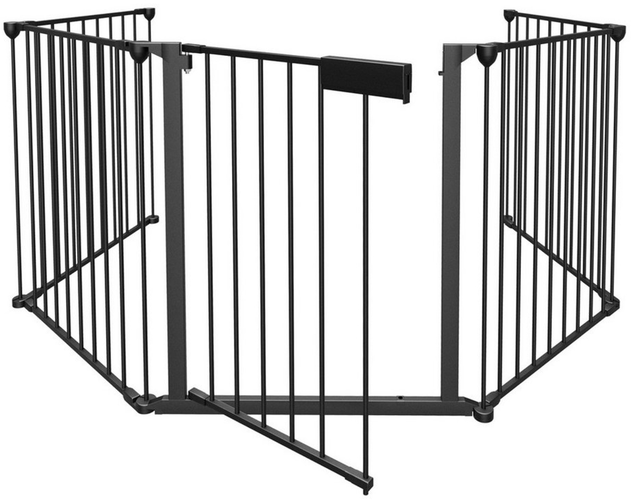 Clanmacy Kamingitter Kaminschutzgitter Absperrgitter Treppe Türschutzgitter 5x Schwarz/Weiß Bild 1