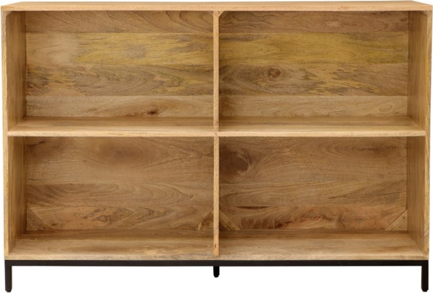 Bücherregal Gita 130x90x35 aus Mango-Massivholz Bild 1