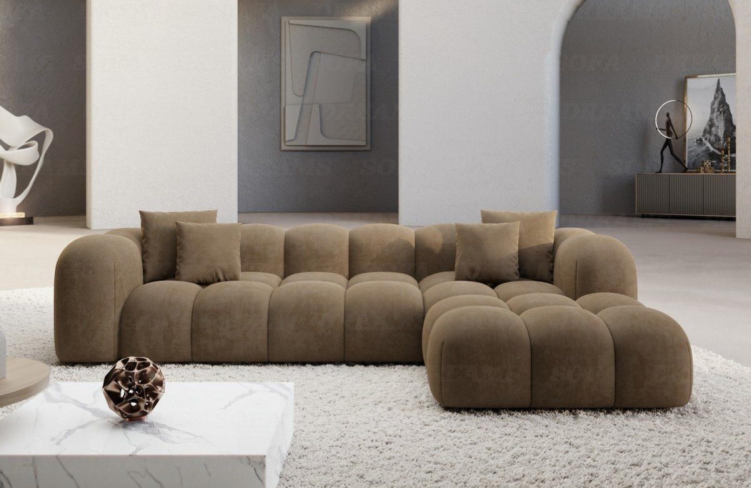 Sofa Dreams Ecksofa Stoffsofa Eckcouch Polster Eck Sofa Formentera L Form kurz Stoff, Loungesofa Bild 1