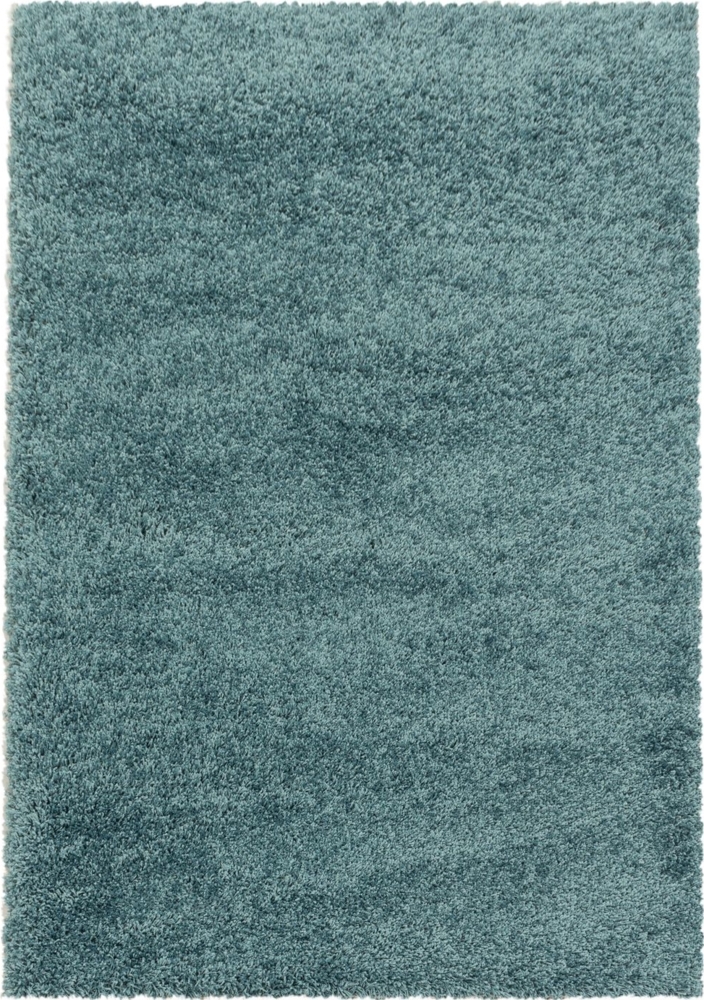 Hochflor Teppich Sima Läufer - 60x110 cm - Blau Bild 1