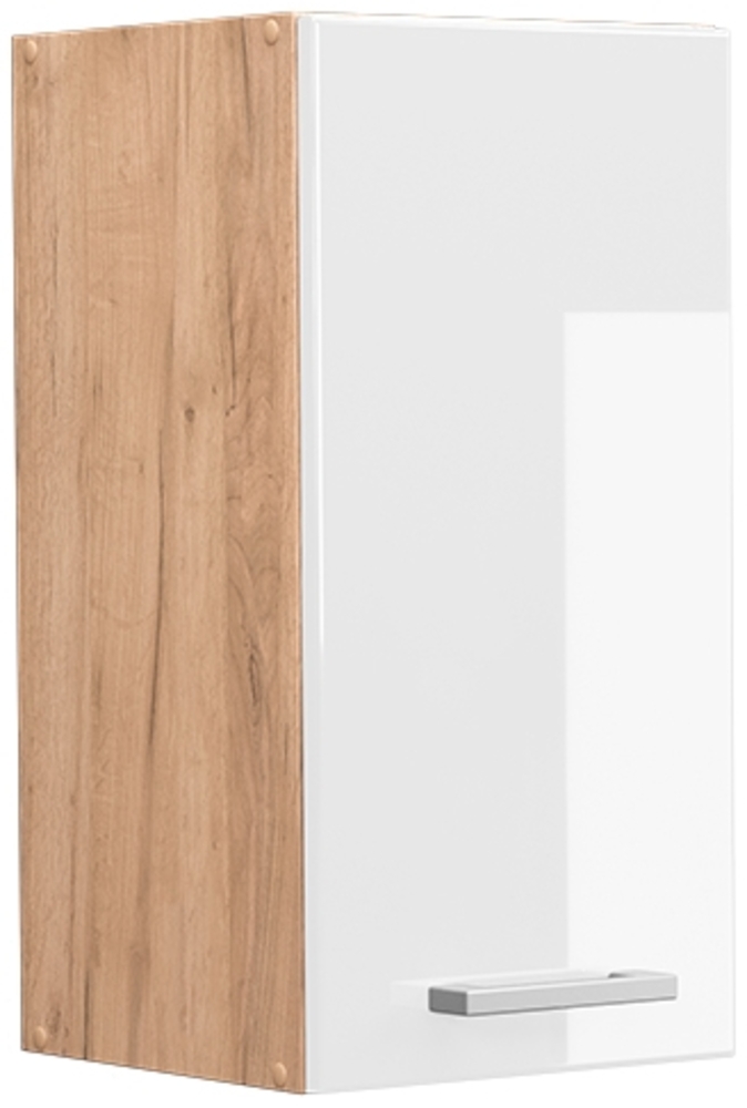 Vicco Küchenschrank Küchenzeile R-Line, Weiß Hochglanz, Hängeschrank 30 cm Bild 1