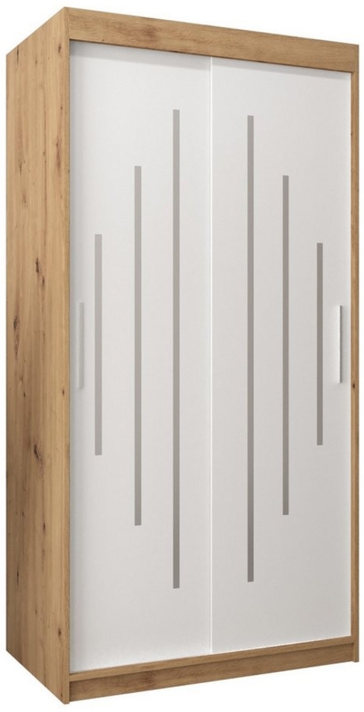ABIKS MÖBEL Schwebetürenschrank YORK Schlafzimmerschrank - mit Kleiderstange, Regalen Bild 1