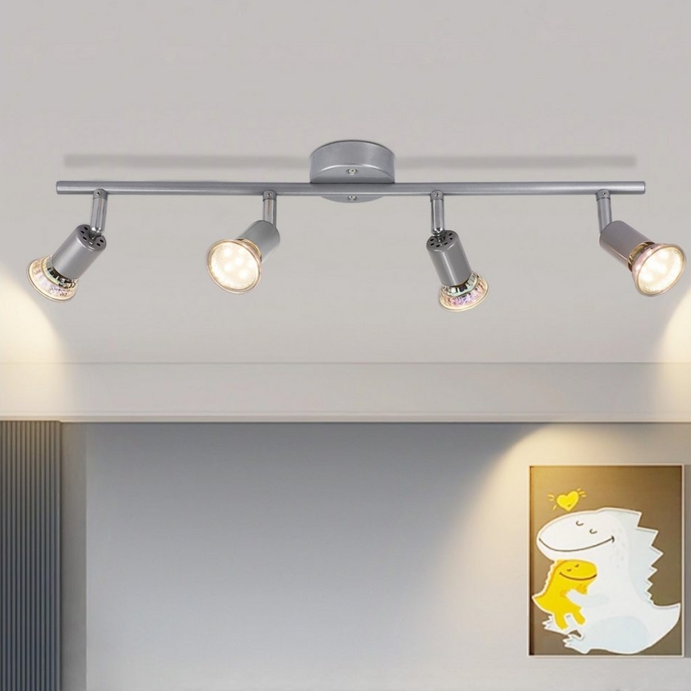 Nettlife LED Deckenstrahler LED Deckenstrahler Schwenkbar GU10 1/2/3/4 Flammig, Schwenkbar, LED fest integriert, Wandleuchten Deckenlampe Küchen Flur Schlafzimmer Bild 1
