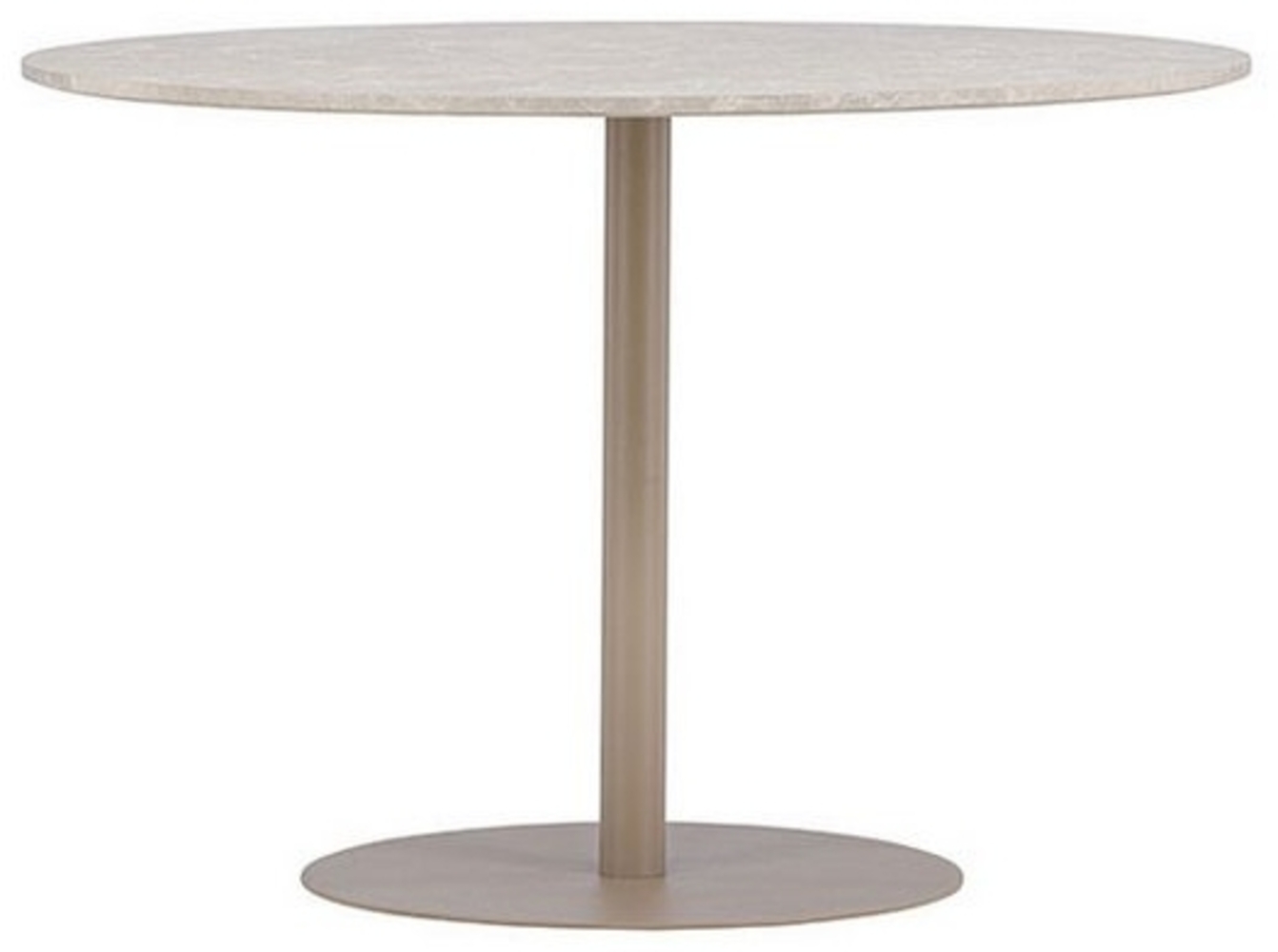 ebuy24 Esstisch Lycke Esstisch Ø110 cm beige. Bild 1