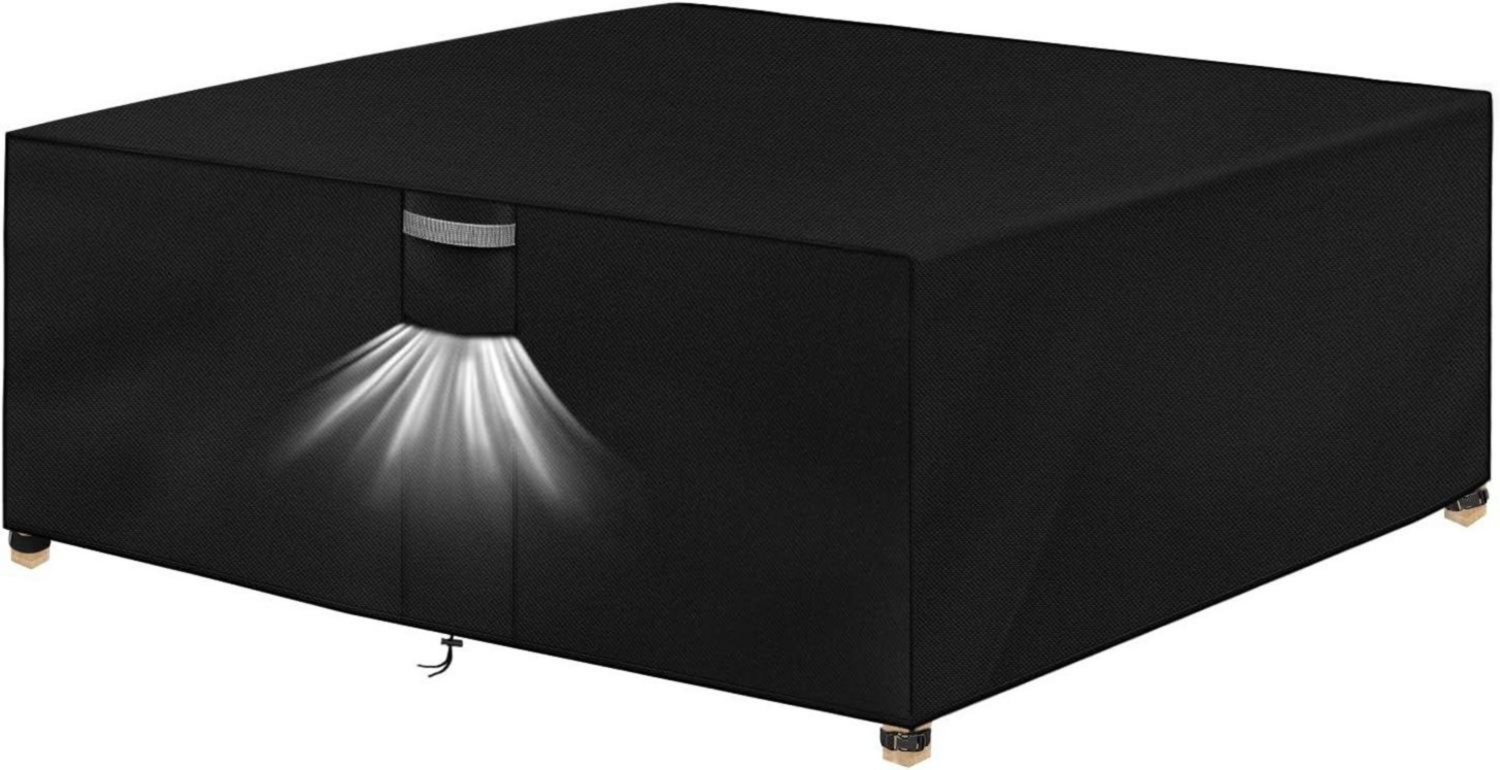 Dokon Abdeckung Gartenmöbel 420D Oxford Winterfest 250x250x90cm Bild 1