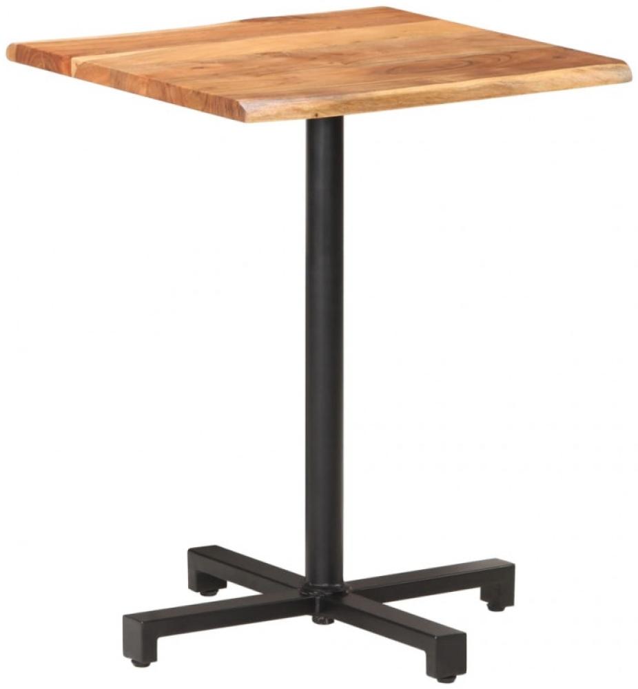 Bistrotisch mit Baumkanten 60 x 60 x 75 cm Akazie Massivholz Bild 1
