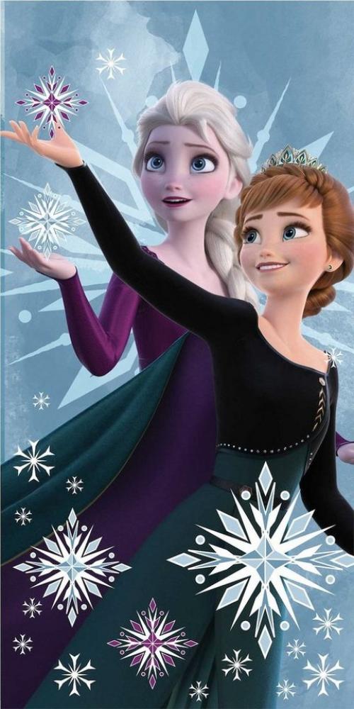 Jerry Fabrics Handtücher Anna Elsa Frozen Duschtuch Badetuch Handtuch 70 x 140cm Bild 1