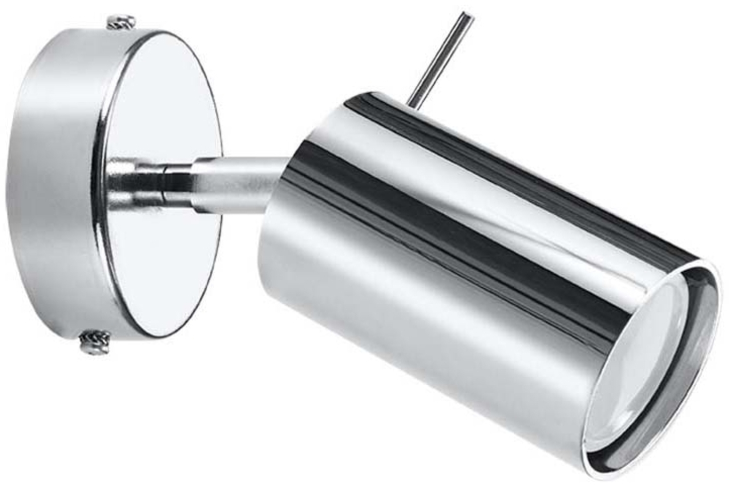 Wandleuchte, Chrom, Stahl, Schwenkbarer Strahler Bild 1