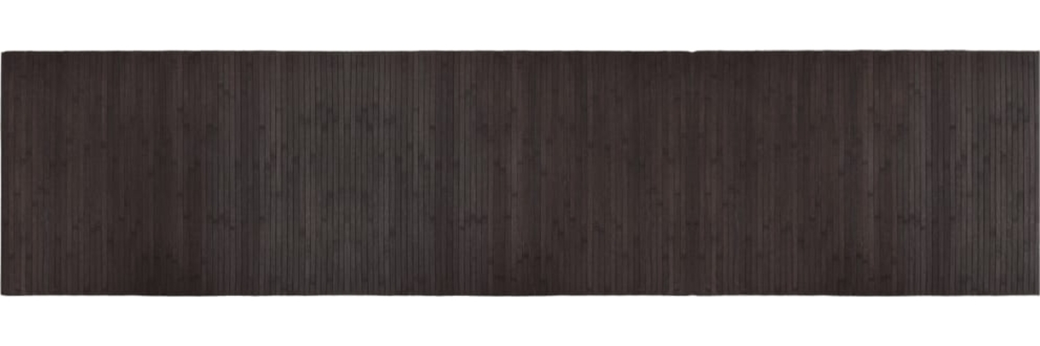 vidaXL Teppich Rechteckig Dunkelbraun 70x300 cm Bambus 376755 Bild 1