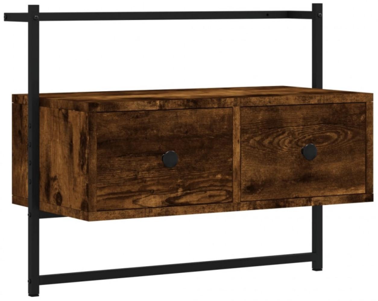 vidaXL TV-Wandschrank Räuchereiche 60,5x30x51 cm Holzwerkstoff 833455 Bild 1