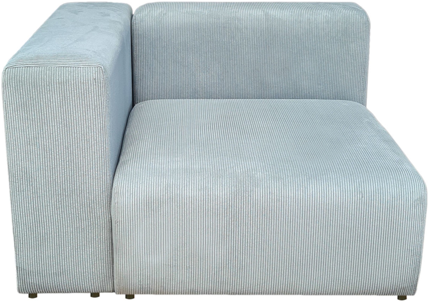 Sofa-Modul Suldal Eckelement links Cord Hellblau [en. casa] Bild 1