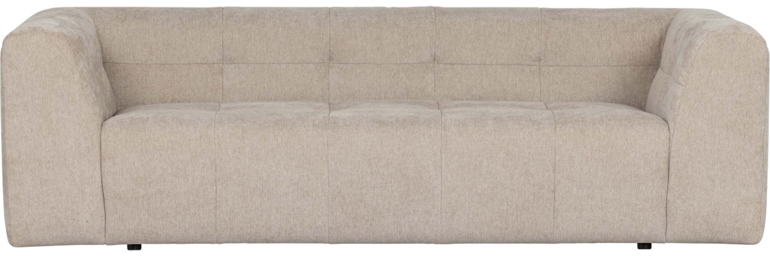 Sofa Grid aus Chenille-Gewebe, Beige Bild 1