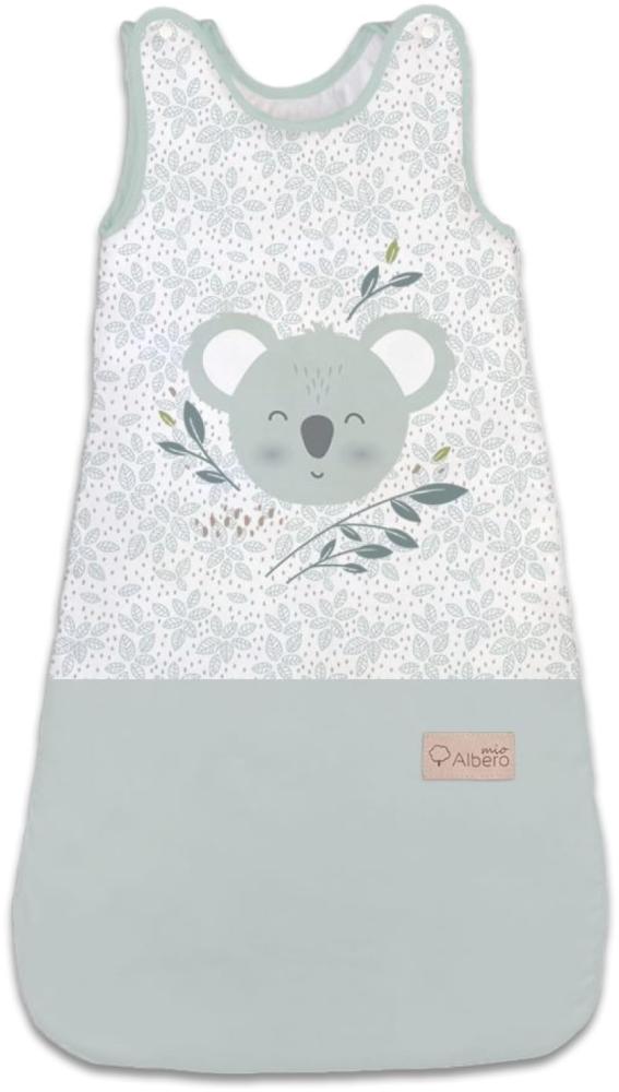 Albero Mio Schlafsack 1,5 TOG | Größen 77x35 cm | Ärmelloser Babyschlafsack | Babyschlafsack | 100% Baumwolle | Schlafsack für Jungen und Mädchen | Koala Bild 1