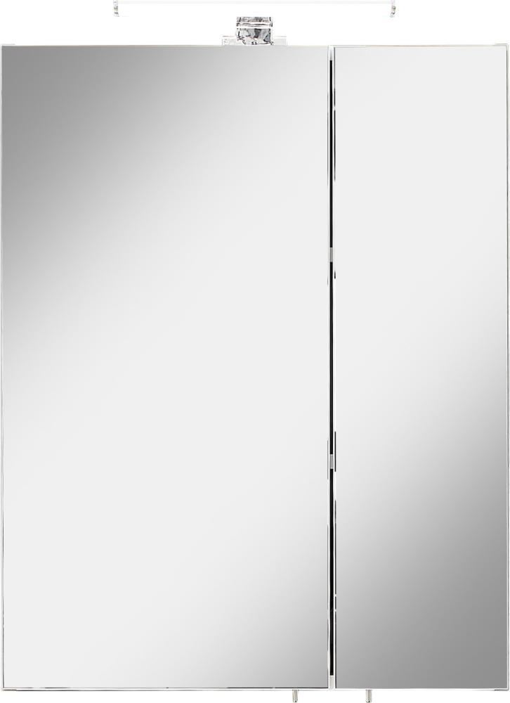 Badezimmerspiegelschrank >Quickset 354< (BxHxT: 55 x 70 x 20 cm) in Weiß Bild 1
