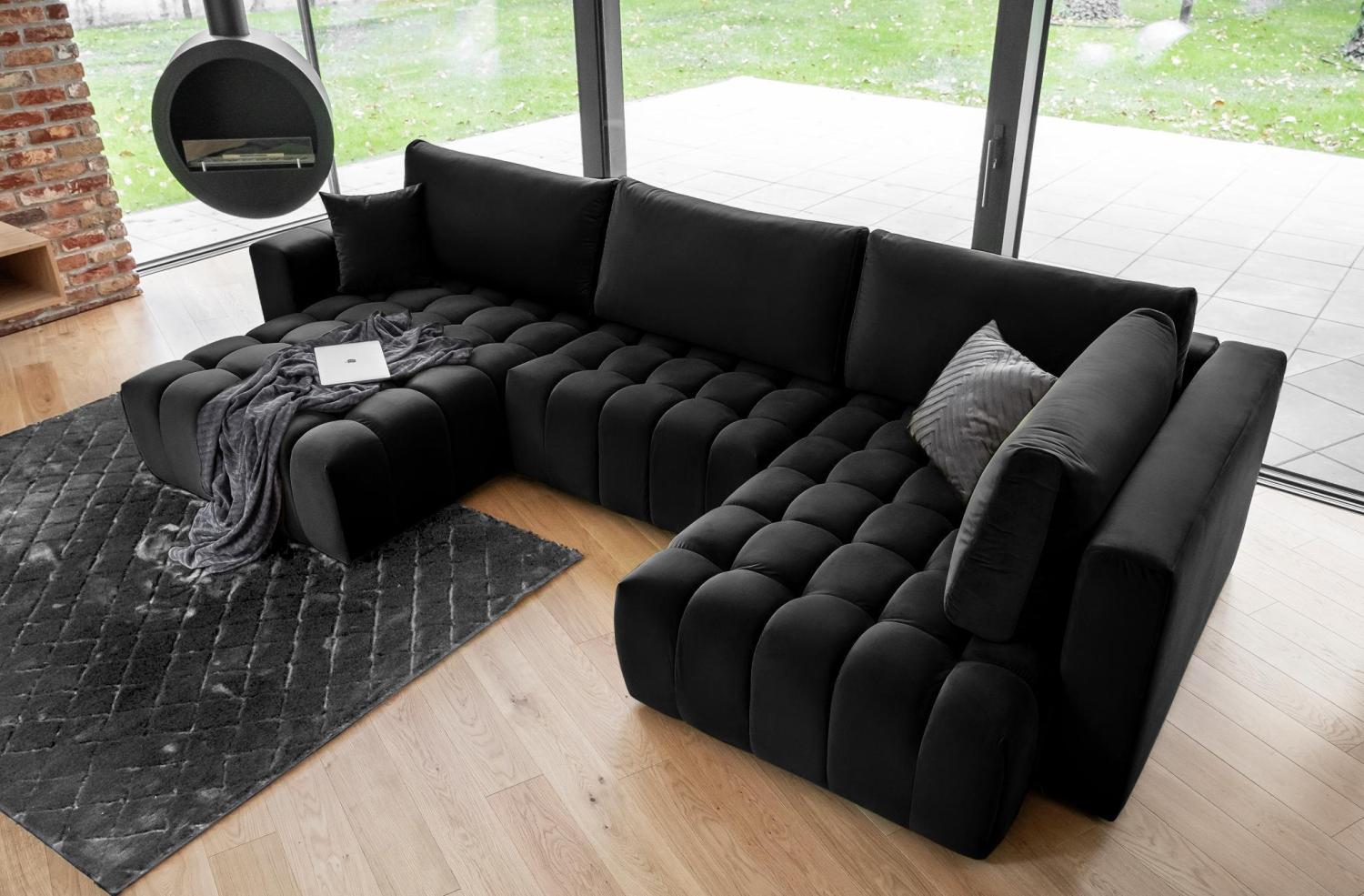 Wohnideebilder Bonito Schwarz Ecksofas & Eckcouches CO-BON-LT-10LO Bild 1