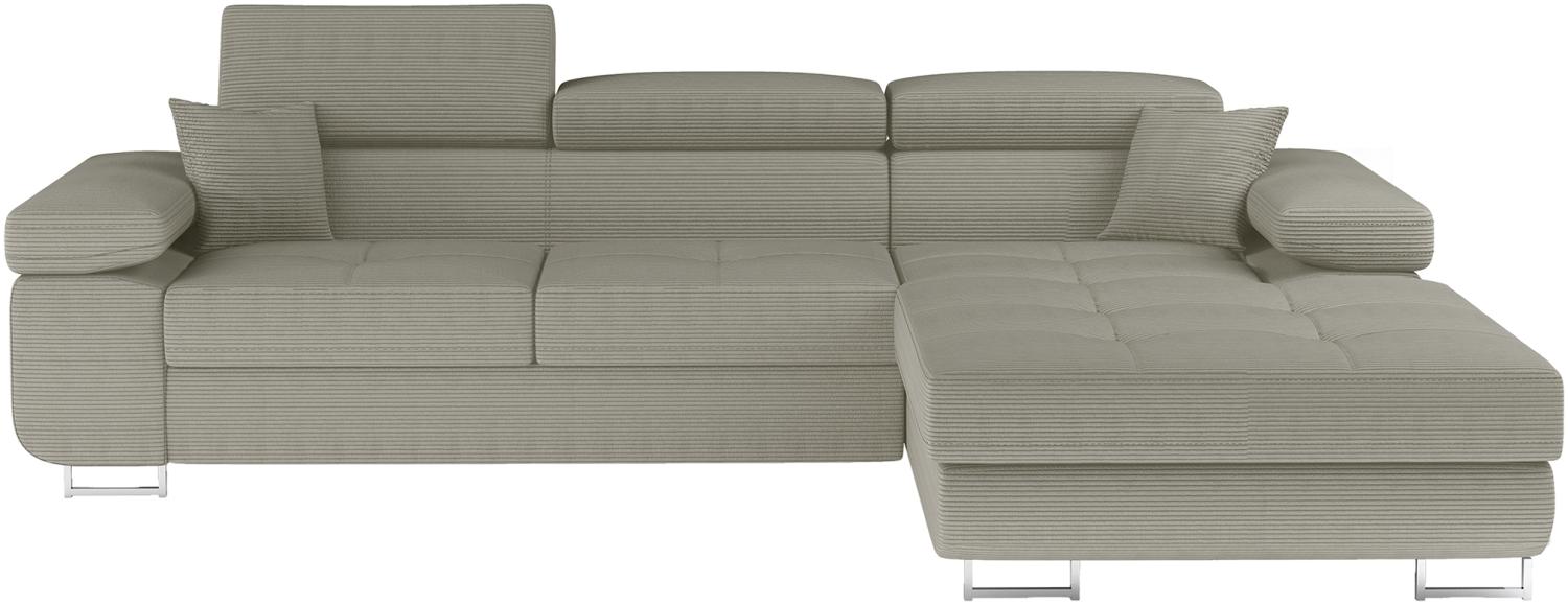 Armando, Ecksofa, Eckcouch, Beige Bild 1